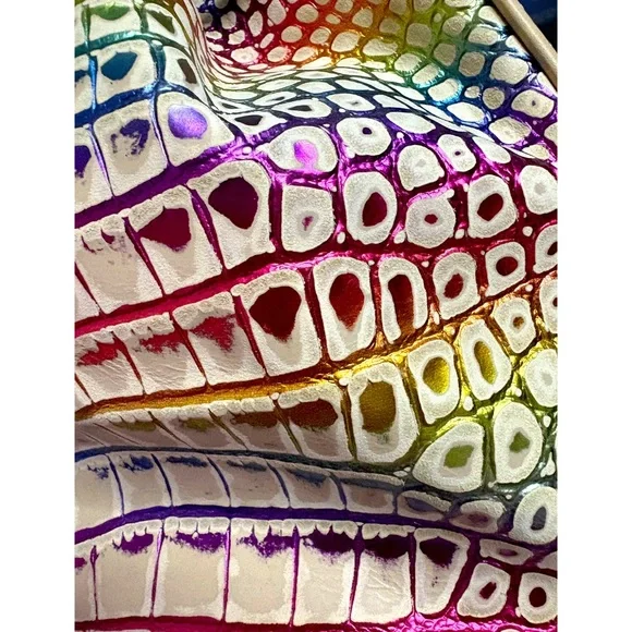 NWT**Brahmin Marlowe -Celebrate Germaine Large Bucket Bag**HTF**Metallic Accents - Picture 6 of 12